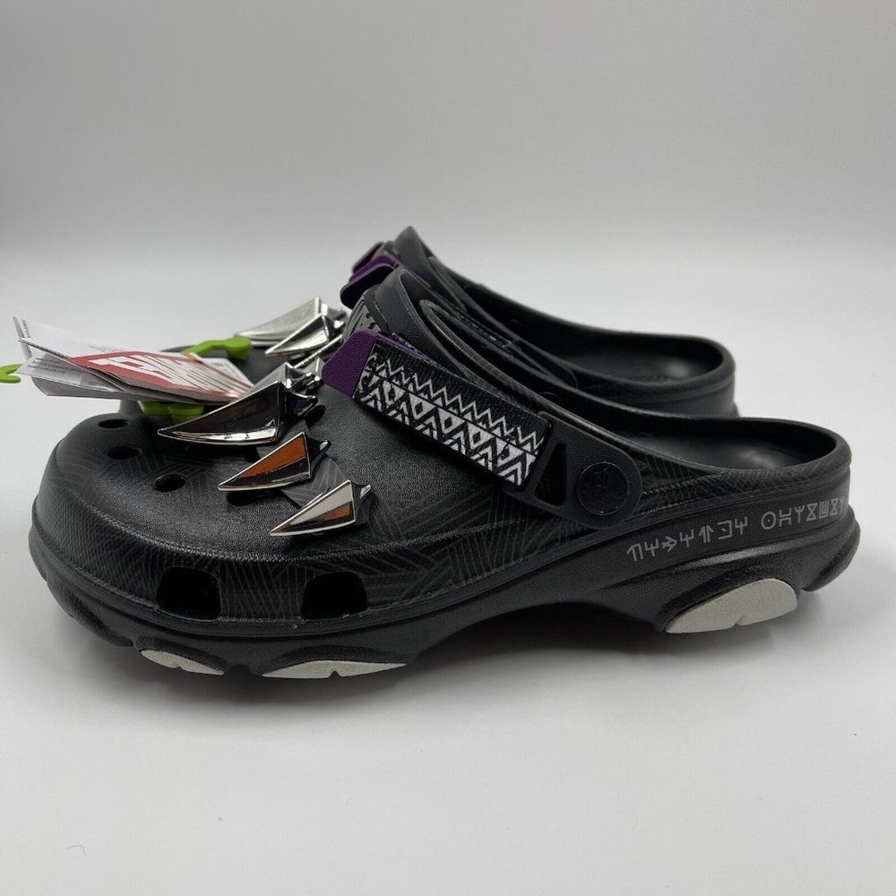 Crocs X Black Panther Wakanda Forever Clogs W10 M8 Marvel Special Edition NWT